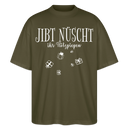 Weihnachten in Berlin-JIBT NÜSCHT - Unisex Oversize Bio-T-Shirt - Khaki