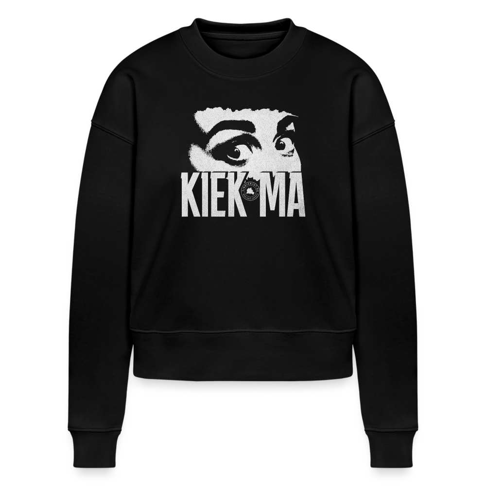 KIEK MA - Cropped Frauen Bio-Sweatshirt - Schwarz