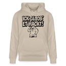 Berliner Spruch-ICK GLOOB ET HACKT!-Unisex Bio-Hoodie - Beige