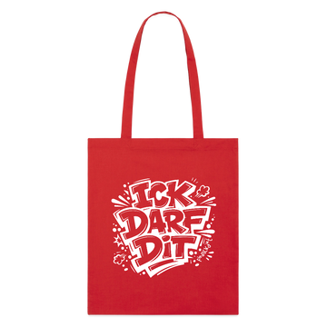 ICK DARF DIT-Bio-Stoffbeutel - Rot