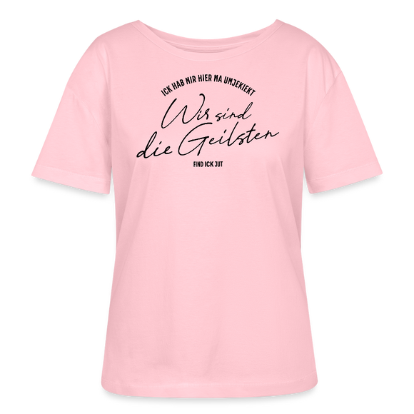 WIR SIND DIE GEILSTEN-Berliner26-Rundhals Frauen Bio-T-Shirt - Hellrosa