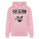 ICK GLOB, MEEN SCHWEIN PFEIFT!-Unisex Bio-Hoodie - Hellrosa