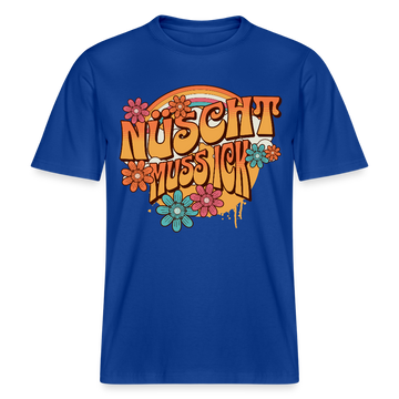 BERLINER RETRO-NÜSCHT MUSS ICK-Relaxed Fit Unisex Bio-T-Shirt - Dunkelblau