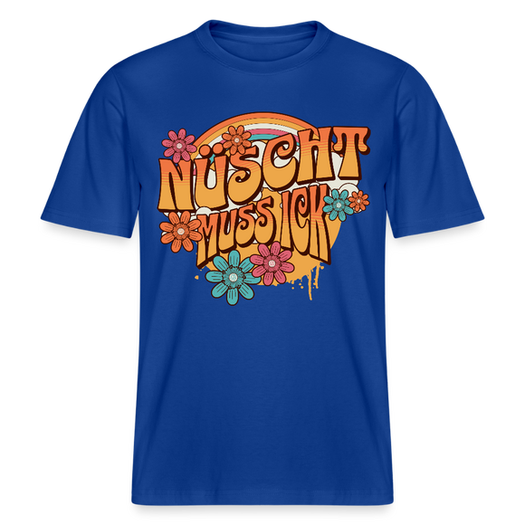 BERLINER RETRO-NÜSCHT MUSS ICK-Relaxed Fit Unisex Bio-T-Shirt - Dunkelblau