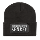 Berliner Spruch-JEH MIR NICH UFFN SENKEL-Beanie - Dunkelgrau