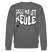 PASS MA UFF KEULE-Unisex Bio-Sweatshirt II - Anthrazit