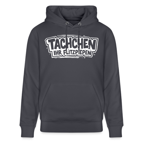 TACHCHEN IHR FLITZPIEPEN-Unisex Bio-Hoodie mit Berliner Schnauze - Indigoblau