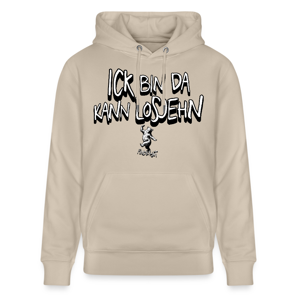 ICK BIN DA-Unisex Bio-Hoodie - Beige