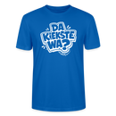 Berlin Shirt mit Spruch- DA KIEKSTE WA?-Unisex T-Shirt Bio - Pfauenblau
