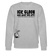 ICK GLOOB, MIR LAUST DER AFFE-Unisex Bio-Sweatshirt - Grau meliert