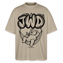 JWD-Berlin-Oversized Unisex Bio T-Shirt - Steingrau