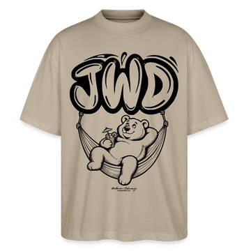 JWD-Berlin-Oversized Unisex Bio T-Shirt - Steingrau