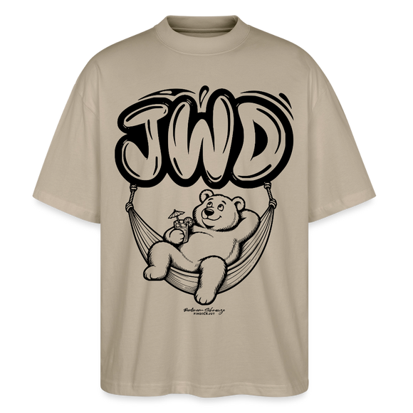 JWD-Berlin-Oversized Unisex Bio T-Shirt - Steingrau
