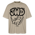 JWD-Berlin-Oversized Unisex Bio T-Shirt - Steingrau