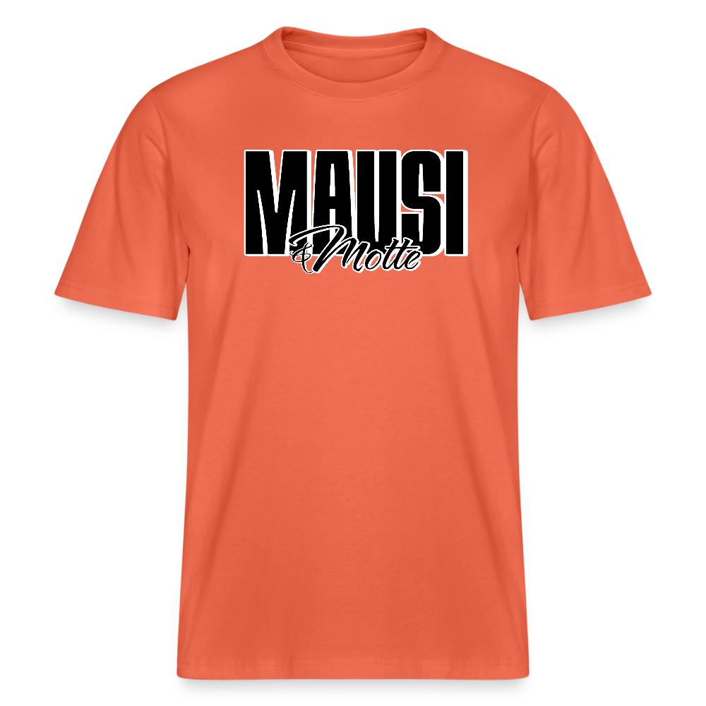 MAUSI UND MOTTE-Relaxed Fit Unisex Bio-T-Shirt - Hellrot