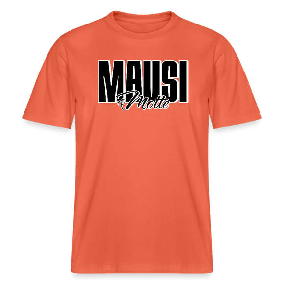 MAUSI UND MOTTE-Relaxed Fit Unisex Bio-T-Shirt - Hellrot