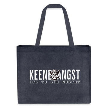 KEENE ANGST ICK TU SIE NÜSCHT - Einkaufstasche Bio - midnight Blue