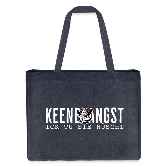 KEENE ANGST ICK TU SIE NÜSCHT - Einkaufstasche Bio - midnight Blue