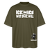ICK MACH WAT ICK WILL-Oversized Unisex Bio T-Shirt - Khaki