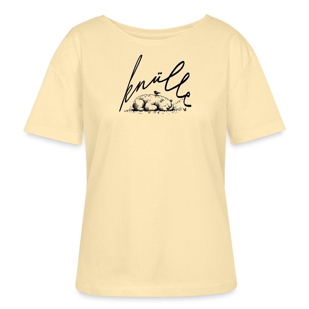 KNÜLLE-Rundhals Frauen Bio-T-Shirt - Creme
