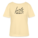 KNÜLLE-Rundhals Frauen Bio-T-Shirt - Creme