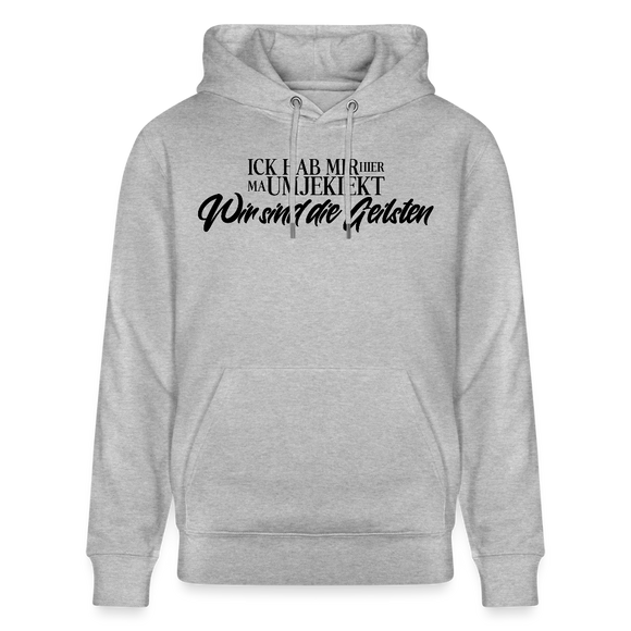 WIR SIND DIE GEILSTEN-Unisex Bio-Hoodie - Grau meliert
