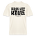 Berliner Spruch-PASS UFF KEULE- RELAXED FIT Unisex Organic T-Shirt - Naturweiß 