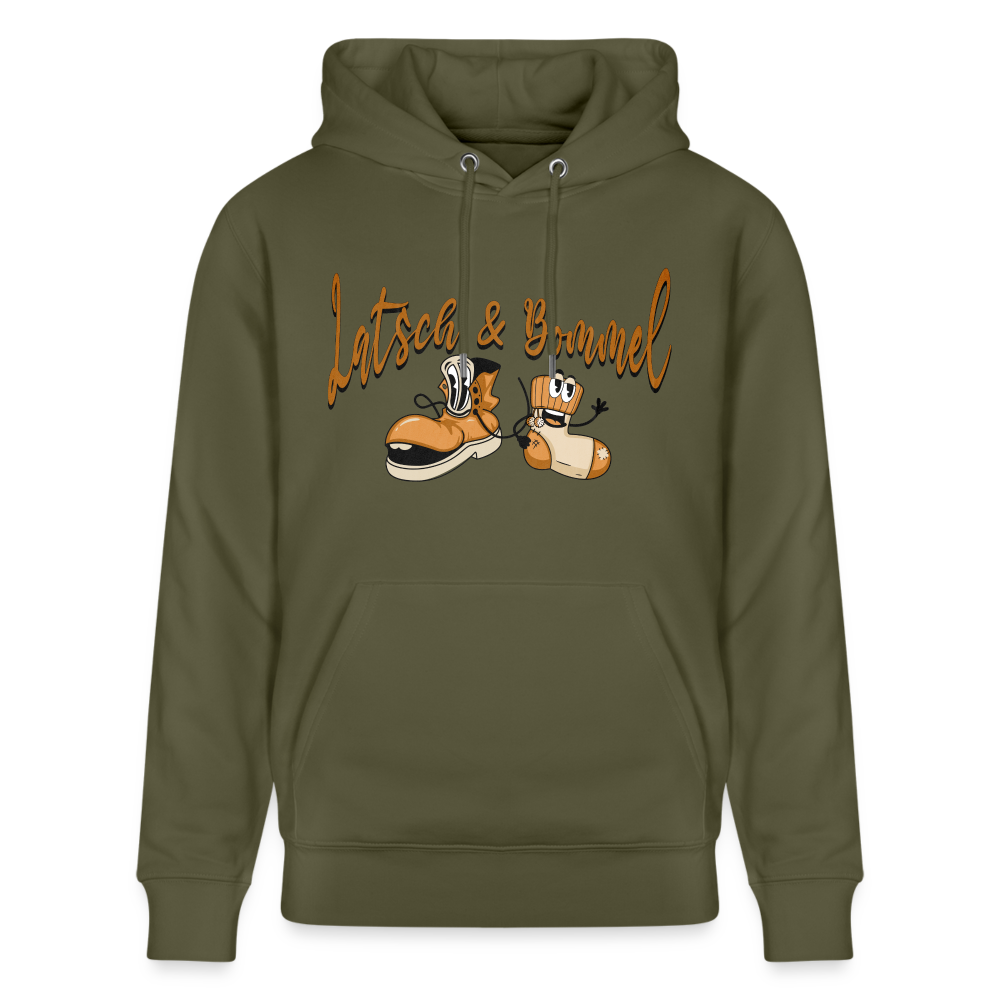 LATSCH UND BOMMEL - Unisex Bio-Hoodie CRUISER - Khaki Grün