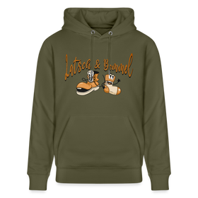 LATSCH UND BOMMEL - Unisex Bio-Hoodie CRUISER - Khaki Grün