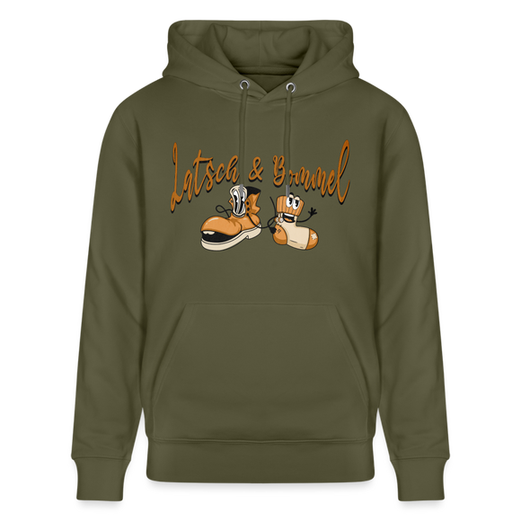 LATSCH UND BOMMEL - Unisex Bio-Hoodie CRUISER - Khaki Grün