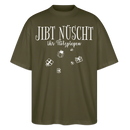 Weihnachten in Berlin-JIBT NÜSCHT - Unisex Oversize Bio-T-Shirt - Khaki