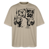 Berlin Souvenir-DIT IS SO!-Oversized Unisex Bio T-Shirt mit Berliner Bär - Steingrau
