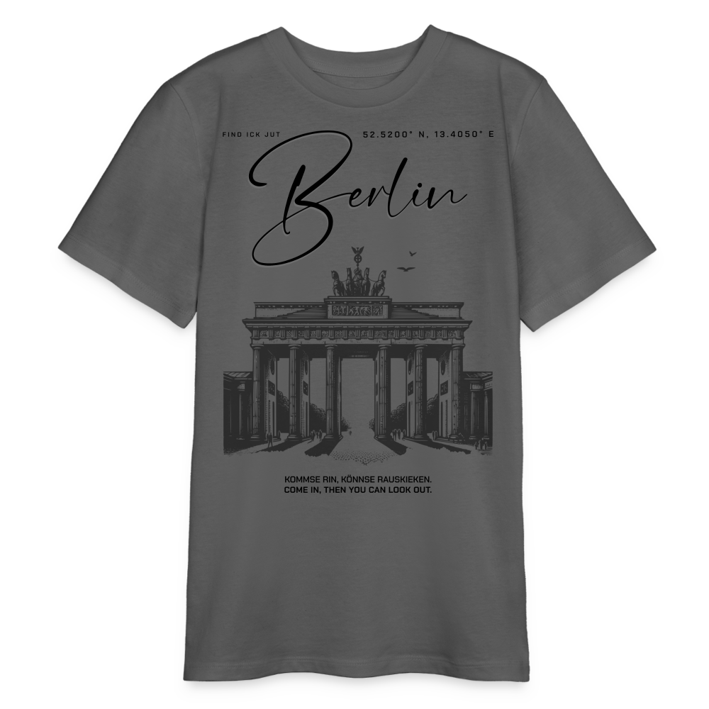 BERLIN-Bio Teenager T-Shirt - Anthrazit