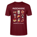 Berliner Verrücktheit-MESCHUGGE-Unisex T-Shirt BIO - Burgunderrot