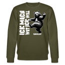 ICK MACH WAT ICK WILL-Unisex Bio-Sweatshirt - Khaki