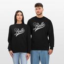 ICK FREU MA WIE BOLLE-Unisex Bio-Sweatshirt - Schwarz