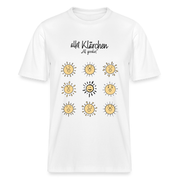 ALLET KLÄRCHEN-Relaxed Fit Unisex Bio-T-Shirt - Weiß