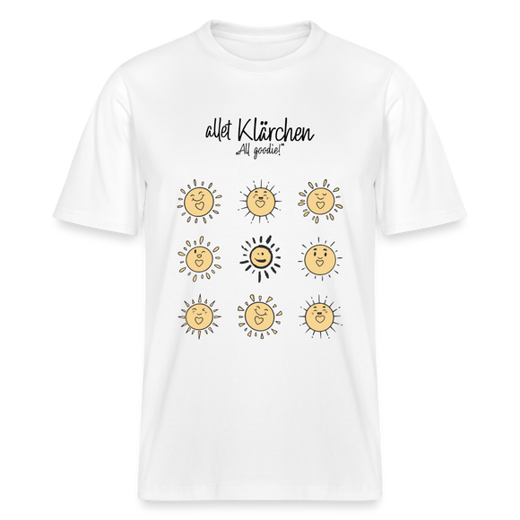 ALLET KLÄRCHEN-Relaxed Fit Unisex Bio-T-Shirt - Weiß