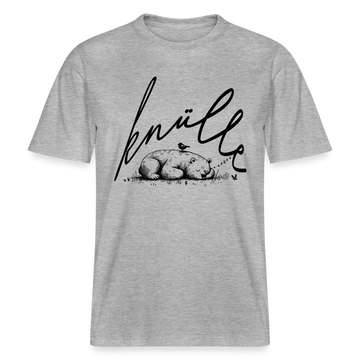KNÜLLE - Relaxed Fit Unisex Bio-T-Shirt - Grau meliert
