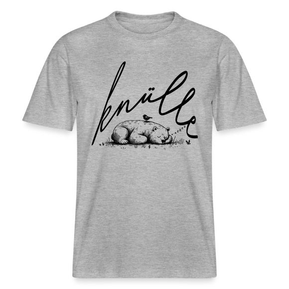 KNÜLLE - Relaxed Fit Unisex Bio-T-Shirt - Grau meliert