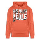 PASS MA UFF KEULE-Unisex Bio-Hoodie II - Hellrot