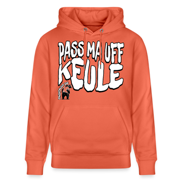 PASS MA UFF KEULE-Unisex Bio-Hoodie II - Hellrot