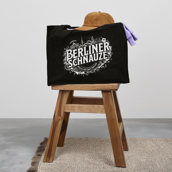 BERLINER SCHNAUZE-Einkaufstasche - Schwarz