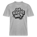Berlin Schnauze uff RELAXED FIT Unisex Bio T-Shirt-DA KIEKSTE WA? - Grau meliert