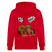 Berliner Bär mit Berliner Schnauze-WATN? NÜSCHT!-Unisex Bio-Kapuzenjacke - Rot