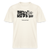 Der echt Berliner Spruch 'MACH N KOPP ZU' -Brustprint-Relaxed Fit Unisex Bio-T-Shirt - Naturweiß 