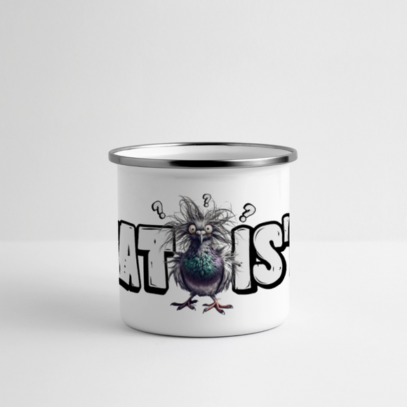 WAT IS'N?-Panorama Emaille-Tasse - Weiß