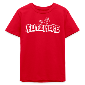 FLITZPIEPE-Bio Teenager T-Shirt - Rot