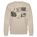 Berlin Souvenir mit Berliner Schnauze-NEESE-Unisex Bio-Sweatshirt - Beige