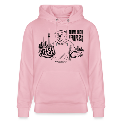 Berlin Souvenir mit echt Berliner Schnauze-NEESE-Unisex Bio-Hoodie - Hellrosa